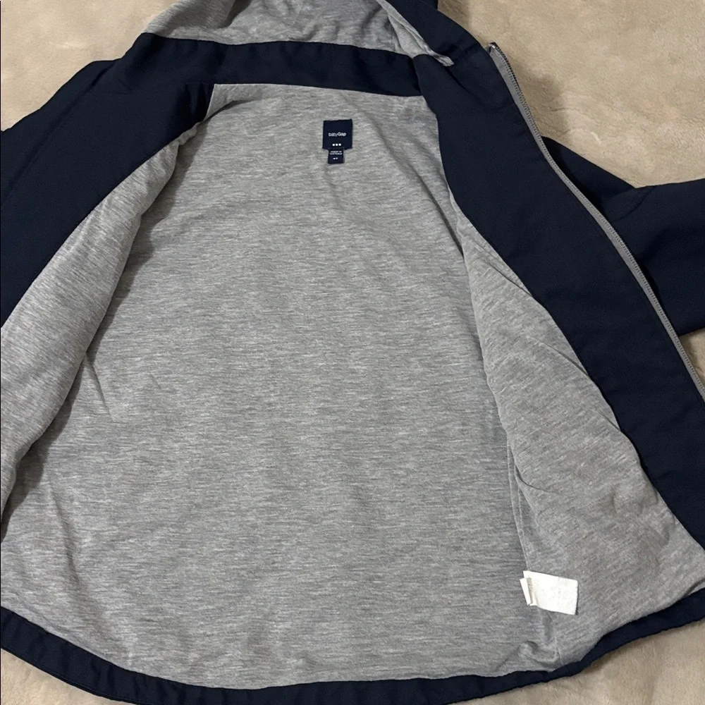 Baby Gap Navy Hooded Lined Jacket Size 4T
